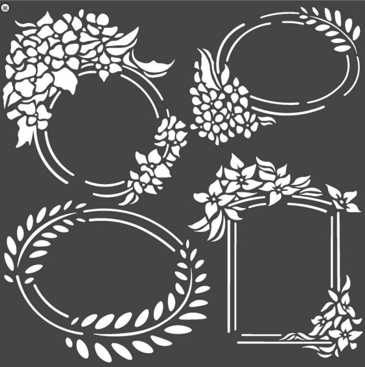 Stamperia Thick Stencil Hortensia Frames